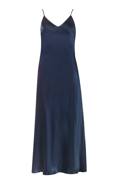 picture of blue slip dress