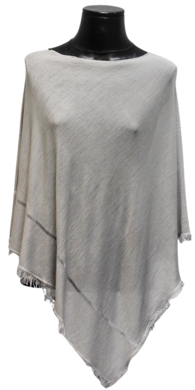 long grey poncho picture