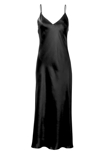 black slip dress pic