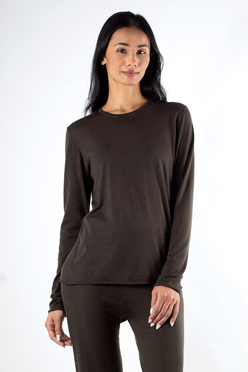 thea - long sleeve t with shoulder detail